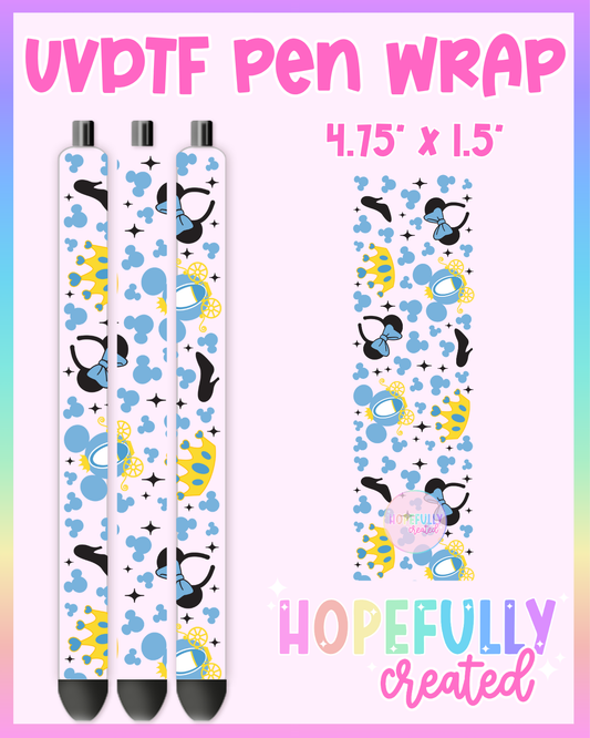 Cinderella UVDTF Pen Wrap