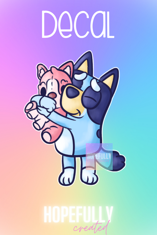 Blue Dog Decal-268 VIP