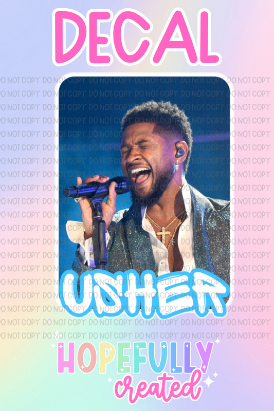 Usher Decal-586 VIP
