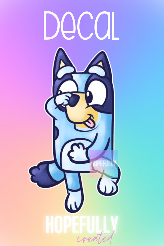 Blue Dog Decal-269 VIP