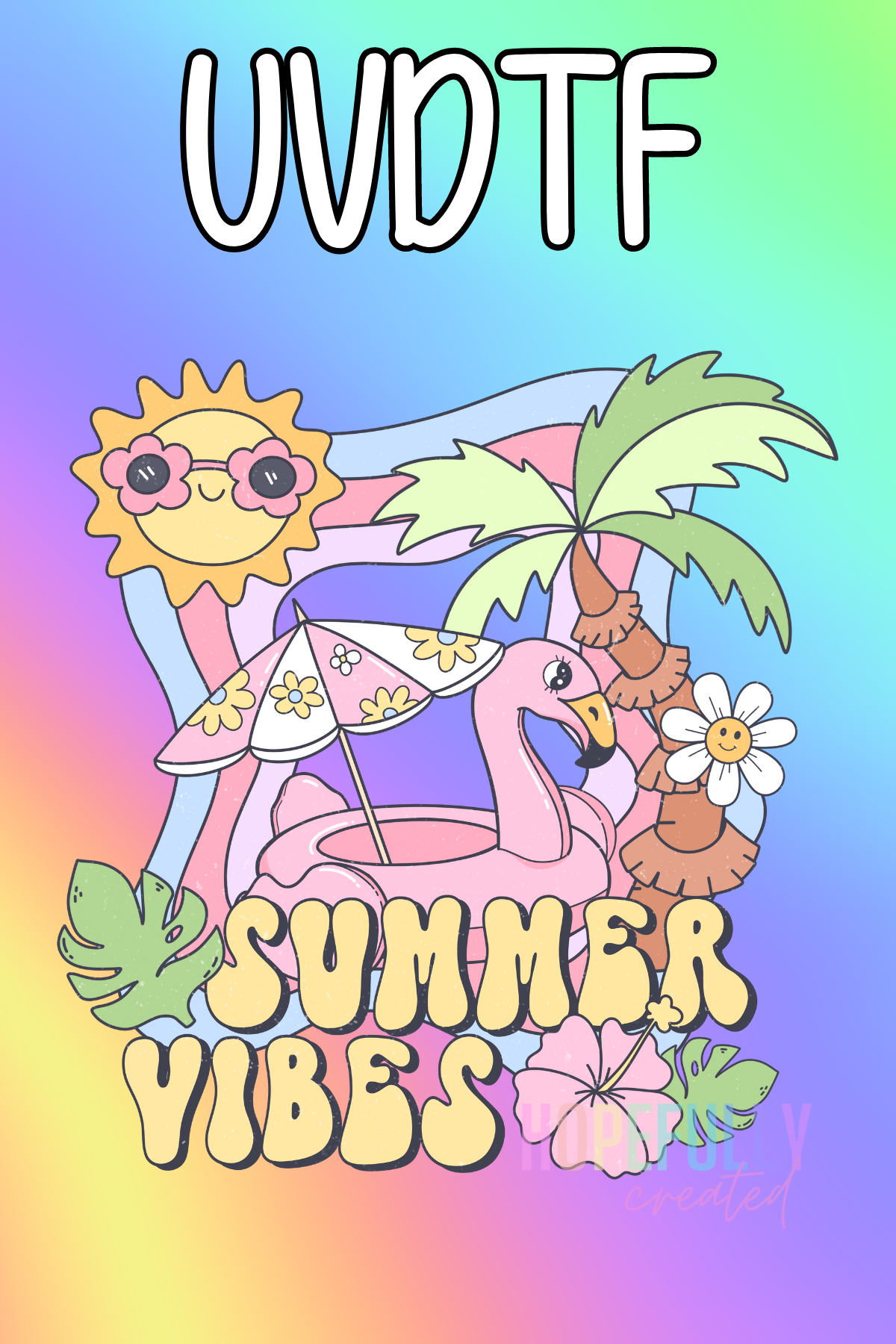 Summer Vibes UVDTF Decal