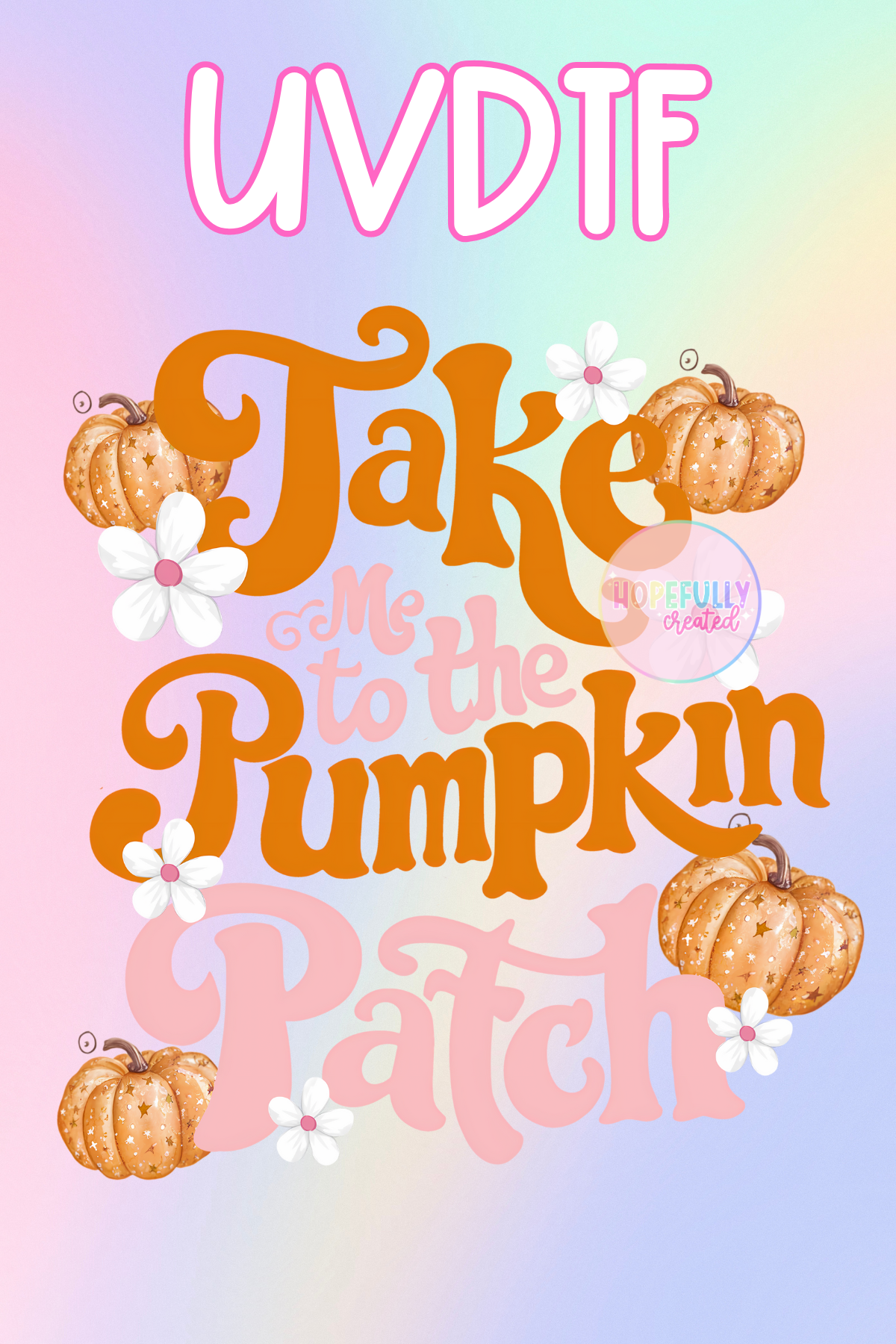 Pumpkin Patch UVDTF Decal