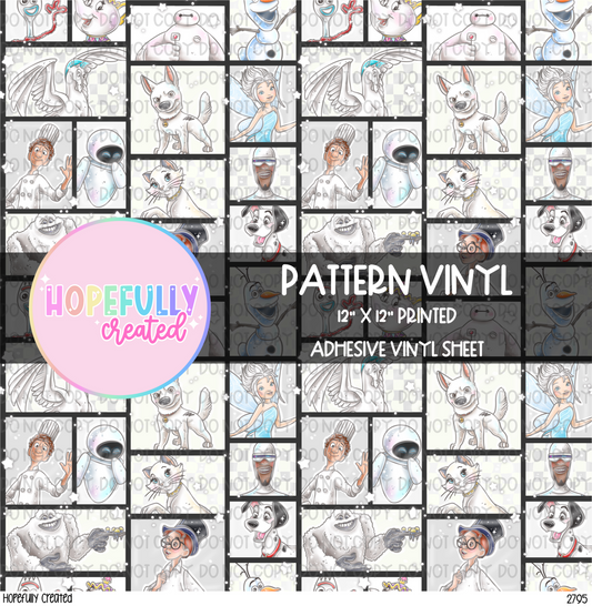 White Characters Vinyl Collection- 2795 VIP