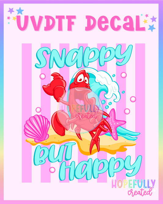 Summer Crab UVDTF Decal