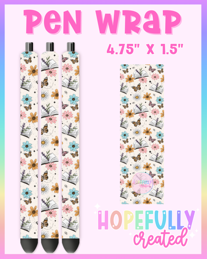 Floral Books Vinyl Collection - 3675