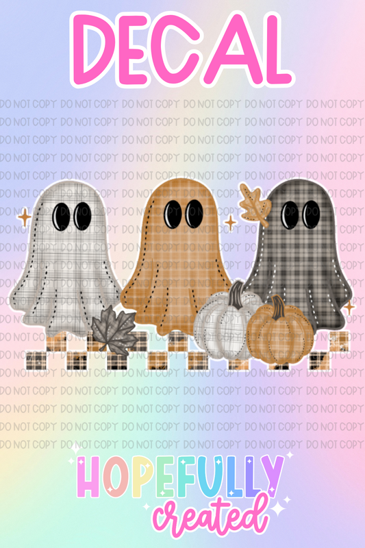 Plaid Ghosts Decal-1071