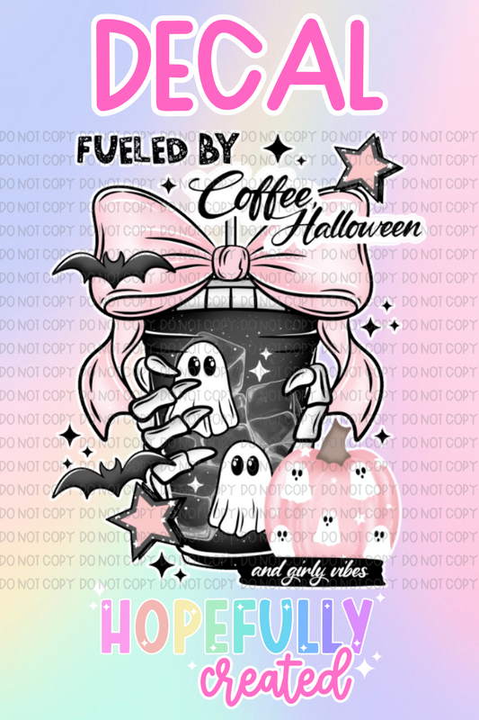 Coffee Halloween Decal-1073