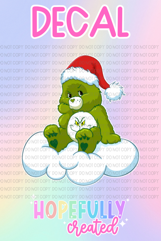 Christmas Bear Decal-603 VIP