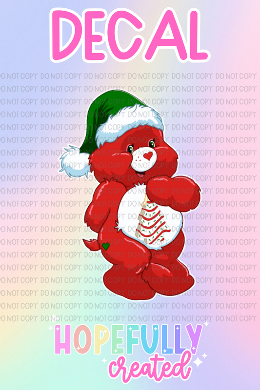 Christmas Bear Decal-604 VIP