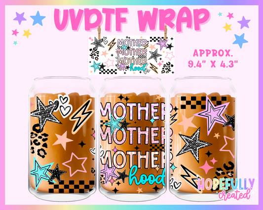 Motherhood UVDTF Glass Can Wrap