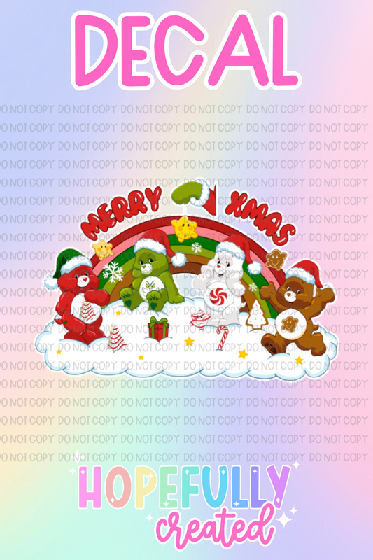 Christmas Bear Decal-605 VIP