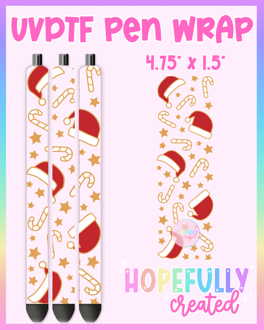 Santa Hats UVDTF Pen Wrap