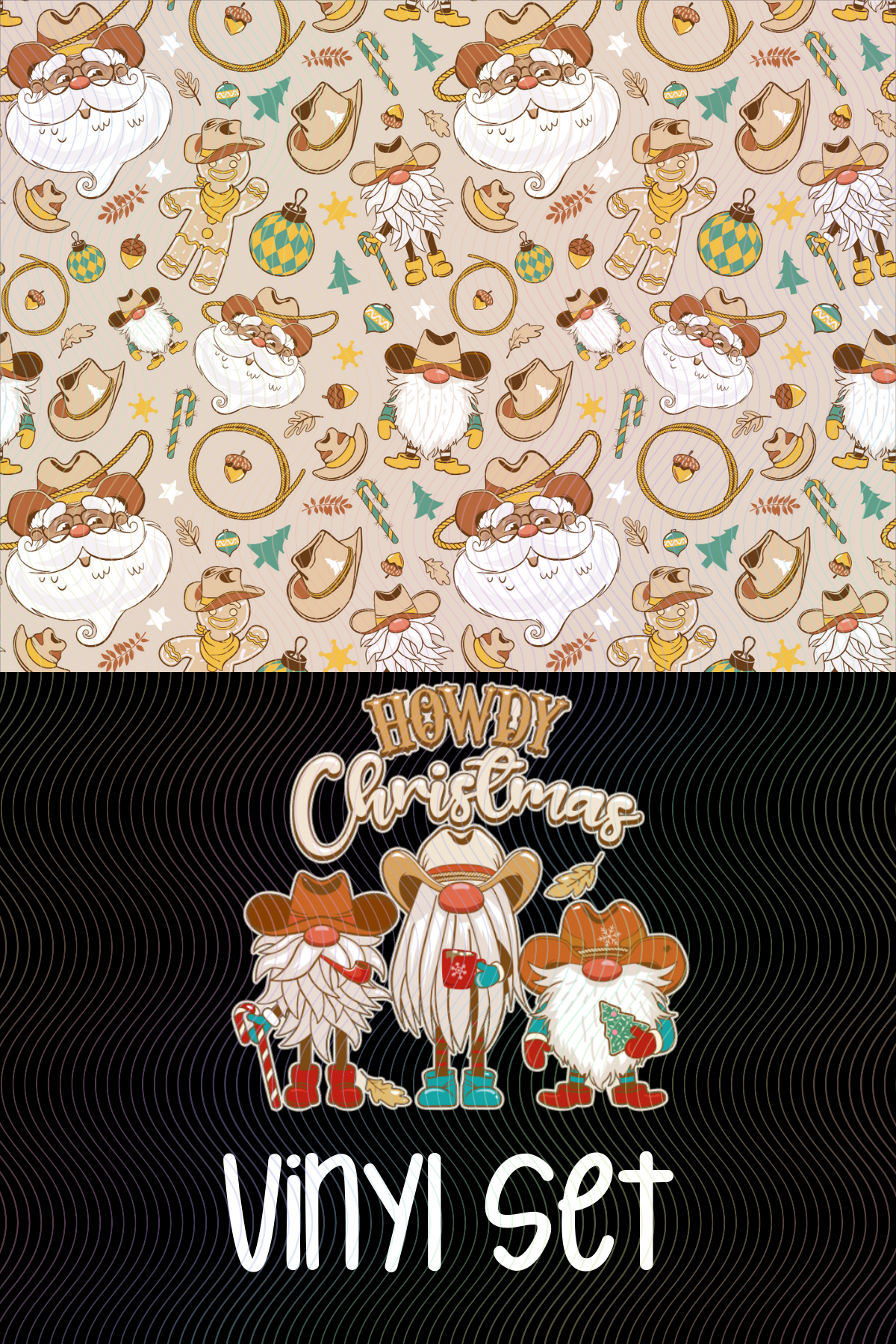 Cowboy Christmas Vinyl Set