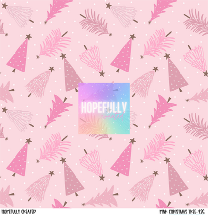 Pink Christmas Trees Vinyl Collection- 426