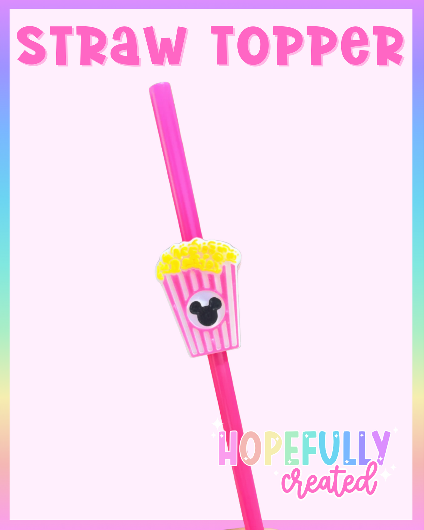 Mouse Snacks Straw Topper