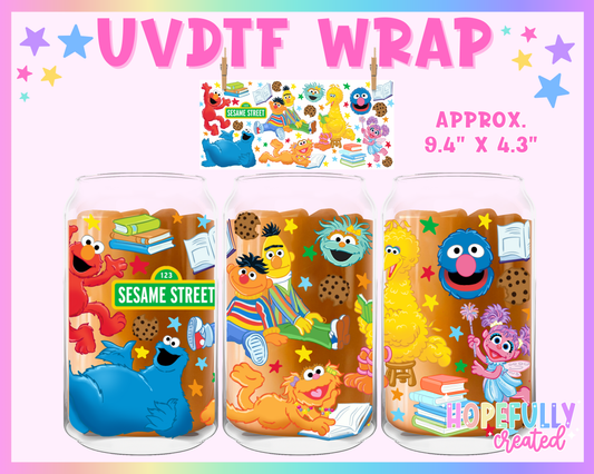 Sesame UVDTF Glass Can Wrap