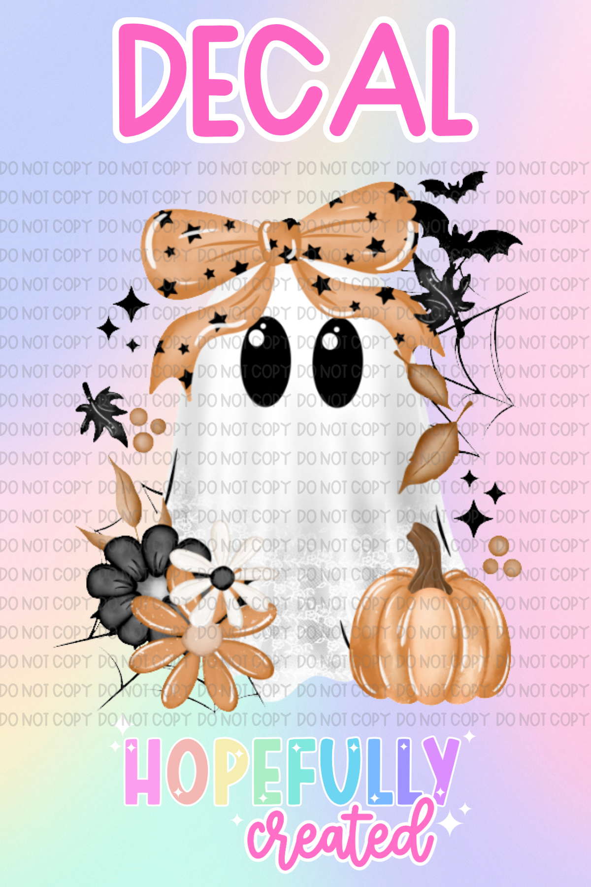 Halloween Ghost Decal-1077