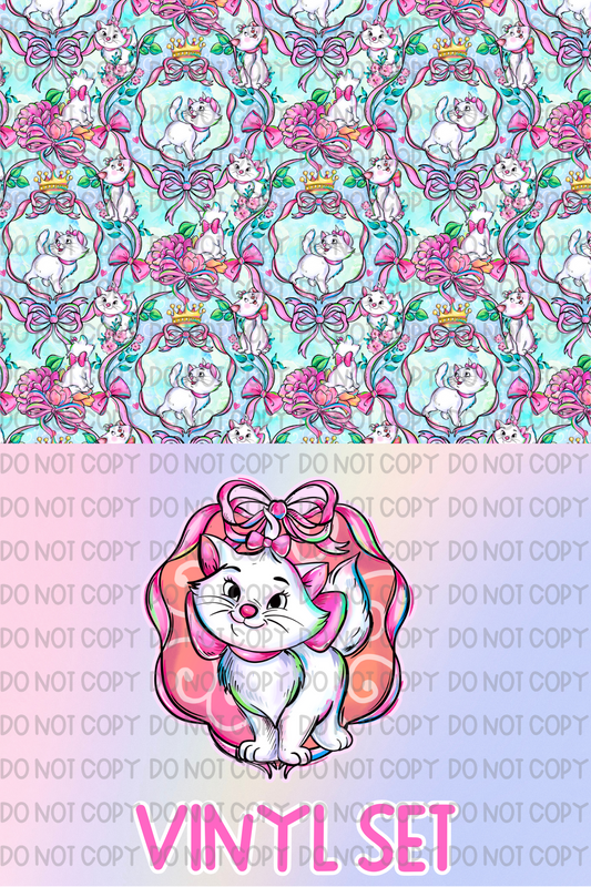Pink Cat Vinyl Set