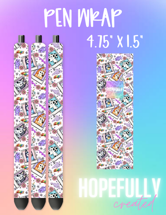 Dog Polaroids Pen Wrap-787 VIP