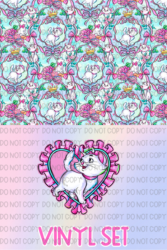 Pink Cat Vinyl Set