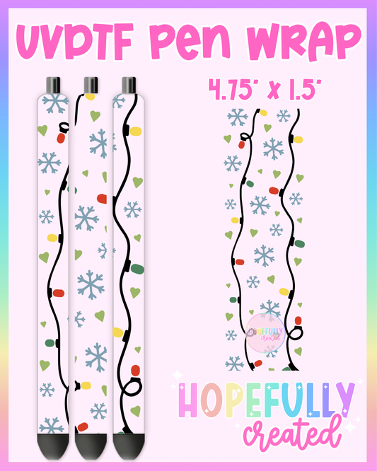 Christmas Lights UVDTF Pen Wrap
