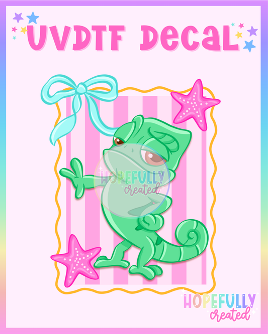 Summer Chameleon UVDTF Decal