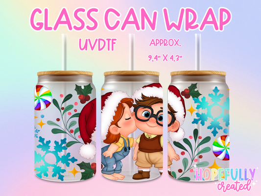 Christmas UP UVDTF Glass Can Wrap