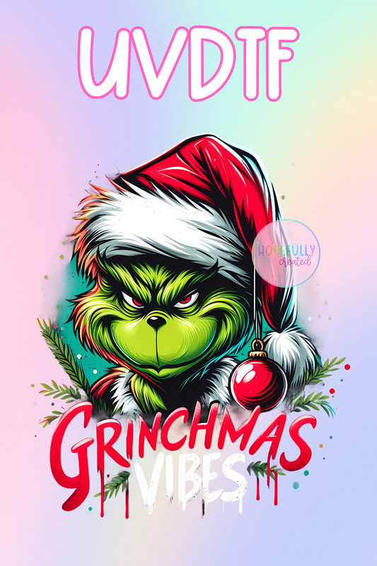 Grinchmas UVDTF Decal