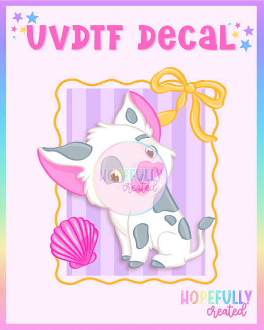 Summer Pig UVDTF Decal