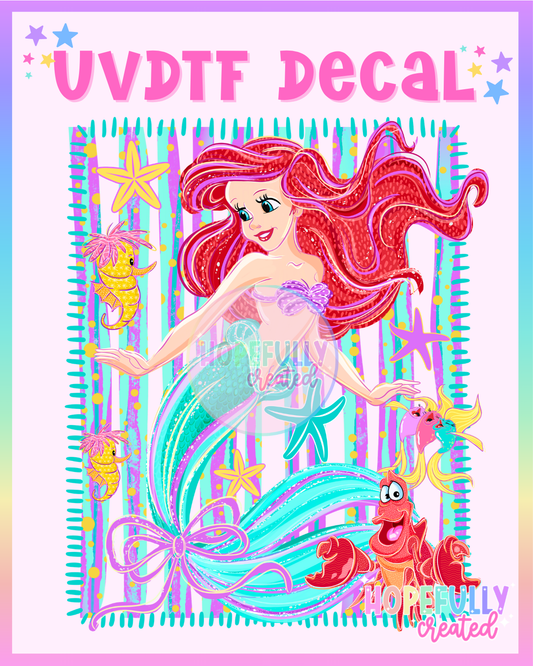 Mermaid UVDTF Decal