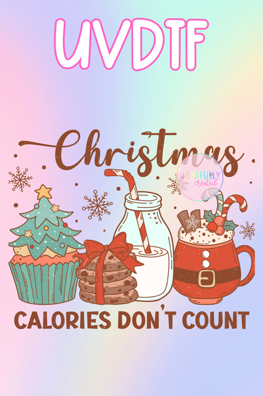 Christmas Calories UVDTF Decal