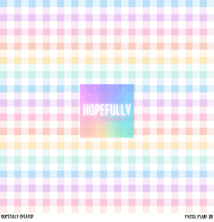 Pastel Plaid Vinyl Collection - 781