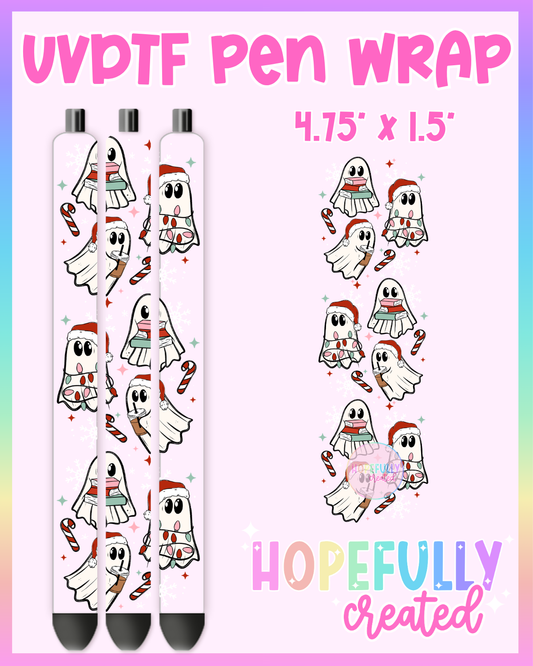 Christmas Ghosts & Books UVDTF Pen Wrap