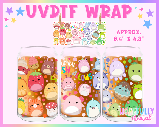 Squishmallows UVDTF Glass Can Wrap