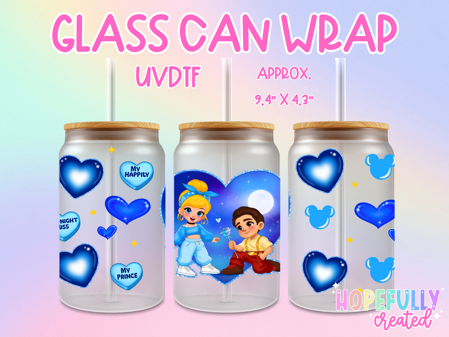 Cholo Princess UVDTF Glass Can Wrap