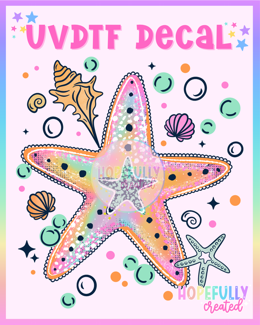 Starfish UVDTF Decal