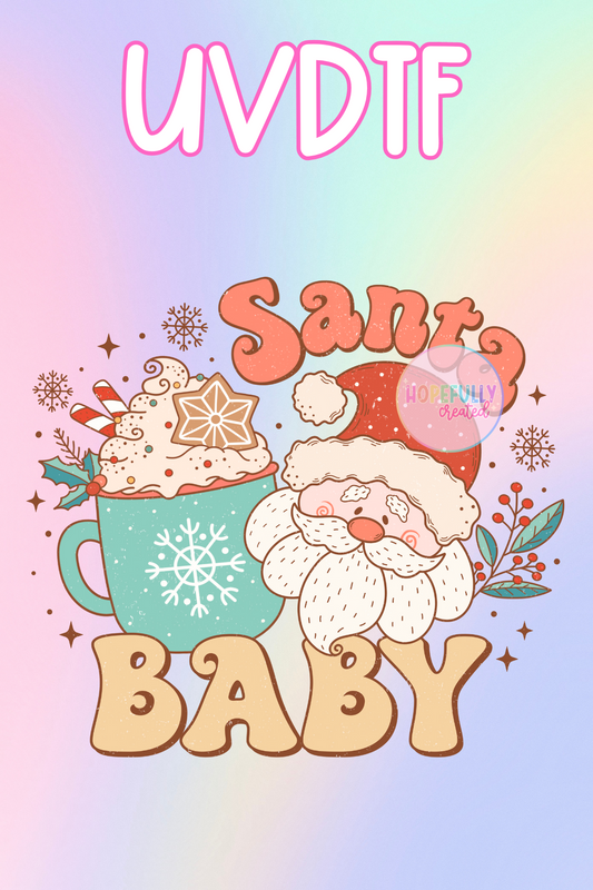 Santa baby UVDTF Decal