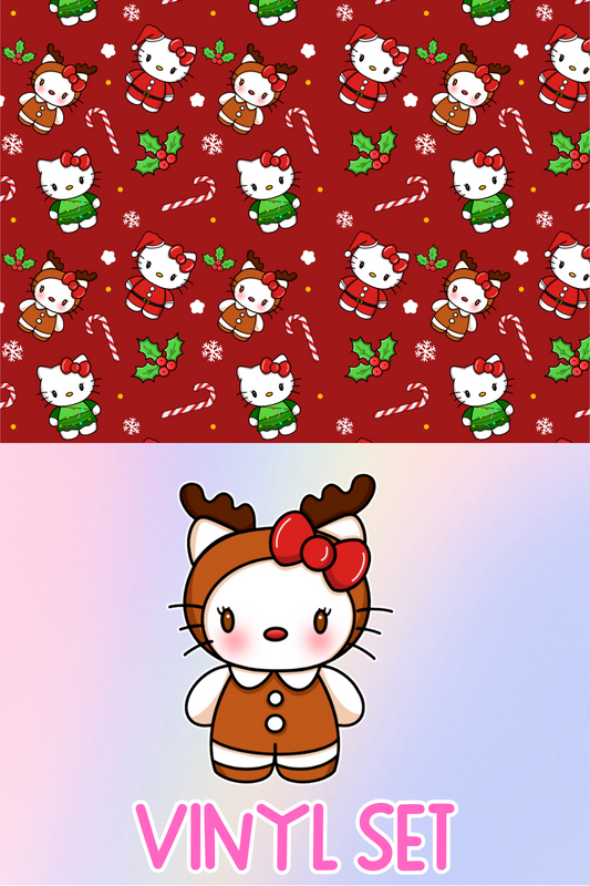 Reindeer Kitty Vinyl Set