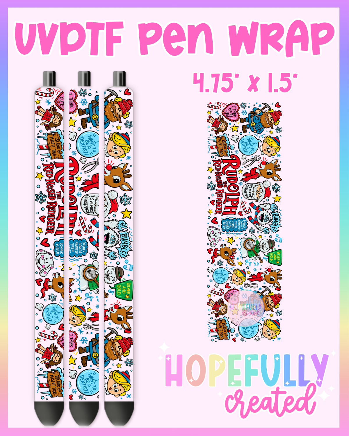 Rudolph UVDTF Pen Wrap