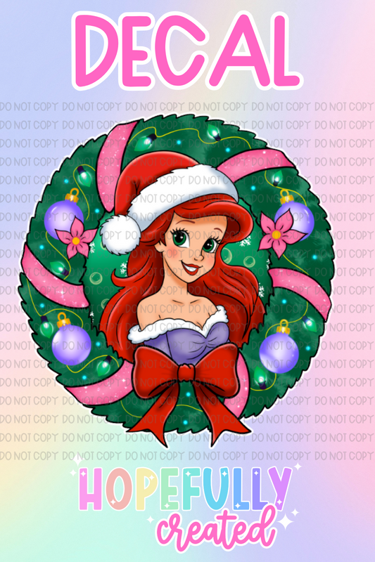 Christmas Princess Decal-1092 VIP