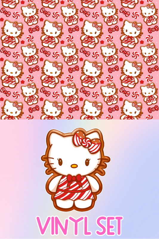 Candycane Kitty Vinyl Set