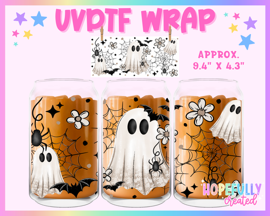 Ghost UVDTF Glass Can Wrap