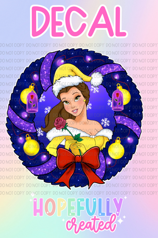 Christmas Princess Decal-1093 VIP