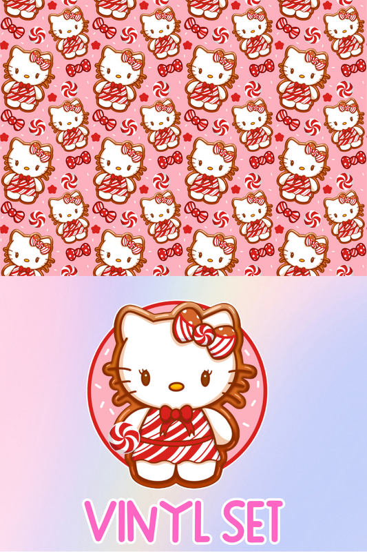 Candycane Kitty Vinyl Set