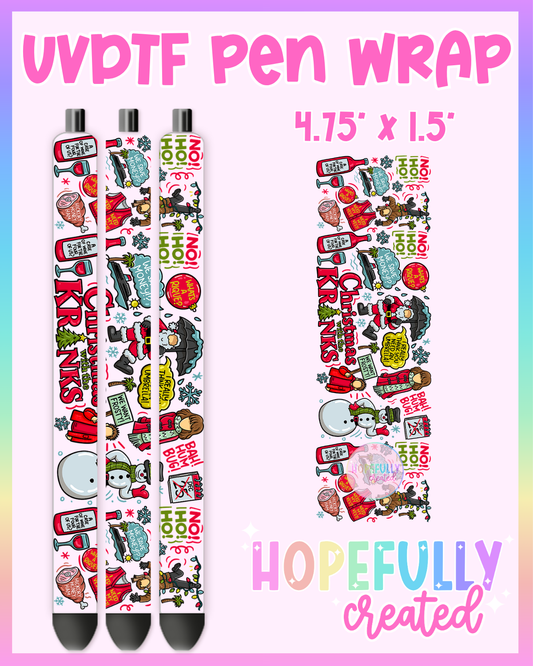 Christmas Kranks UVDTF Pen Wrap