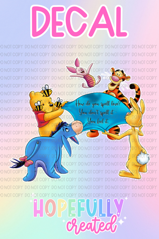 Bear Friends Decal-624 VIP