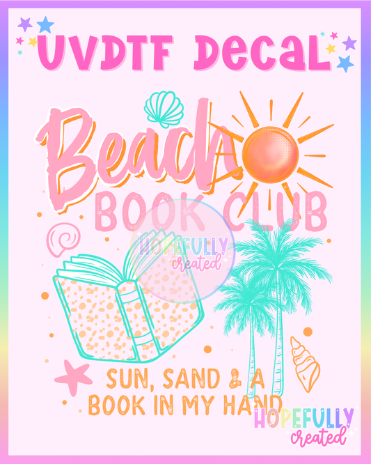 Beach Book Club UVDTF Decal