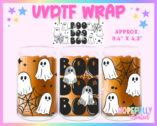 Boo UVDTF Glass Can Wrap