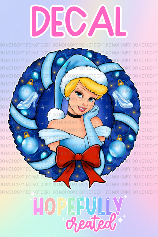 Christmas Princess Decal-1094 VIP