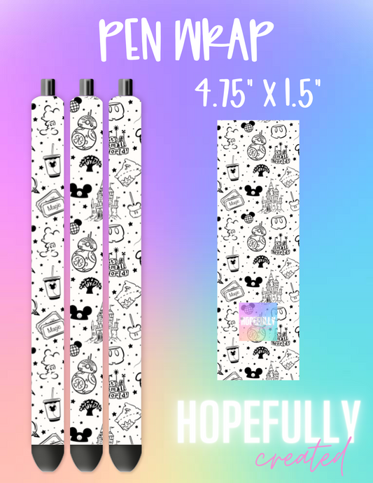 Happy Place Pen Wrap-536 VIP